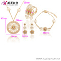 63737-Xuping Fashion Wedding Flower Jewelry Classic Jewelry Set para mujeres